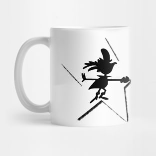 Super Chicken silhouette Mug